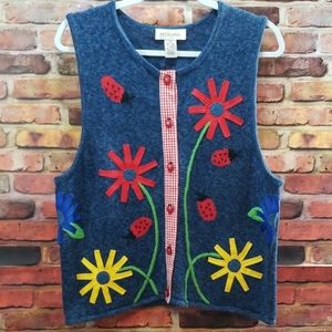 Bechamel ladybug sweater vest size med